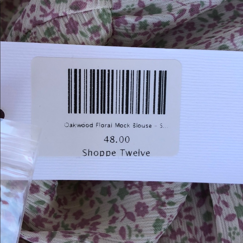 SugarLips Floral Mock Blouse - Picture 5 of 5